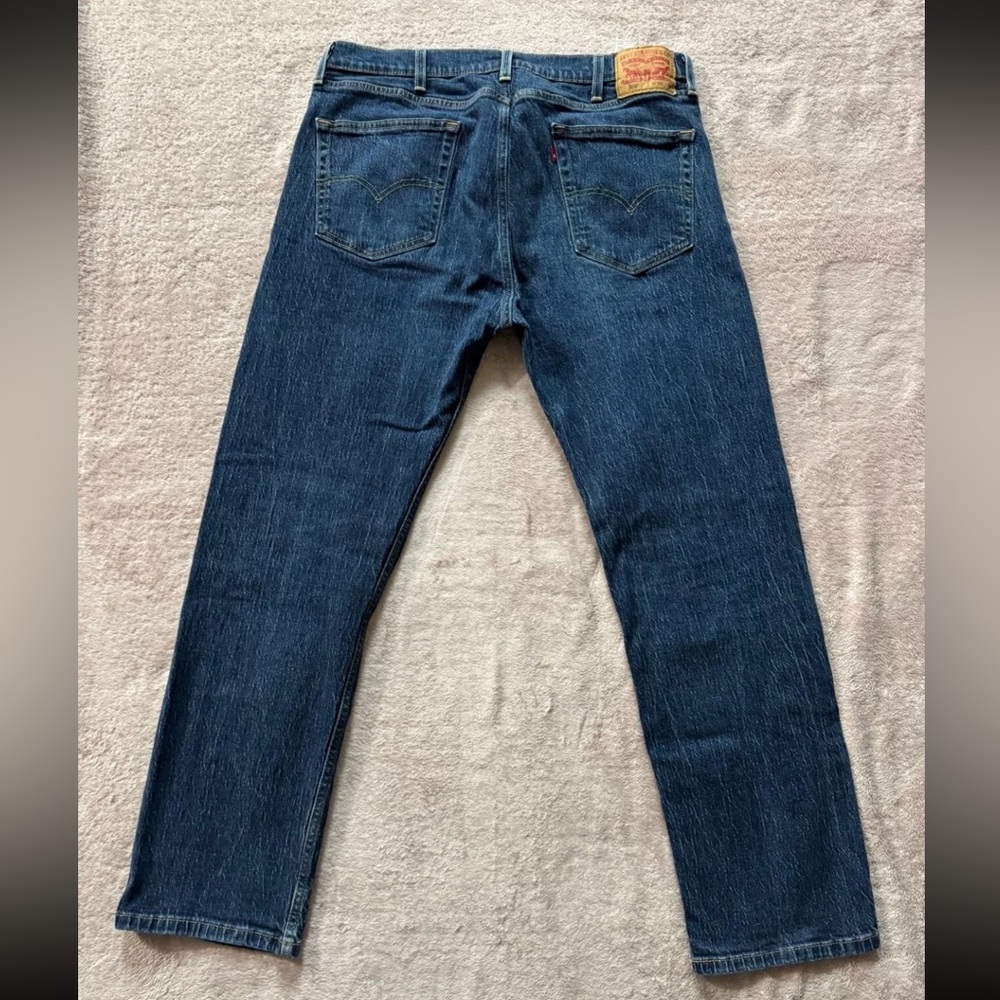 Levi’s 505 Men’s Blue Denim Medium Wash Blank Red‎ Tab Size 38